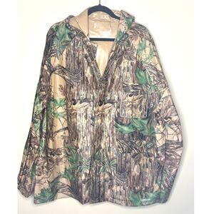 Camo Realtree Waterproof Hunting Rain Suit Pants Jacket Vinyl Mens XL